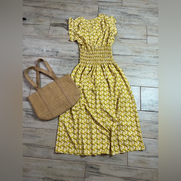 Floral Yellow Dress - Picture 2 of 4
